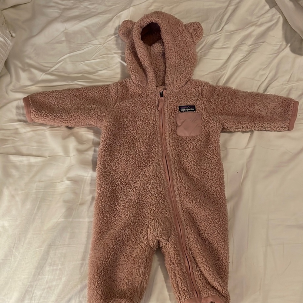 Fleece Patagonia baby snowsuit